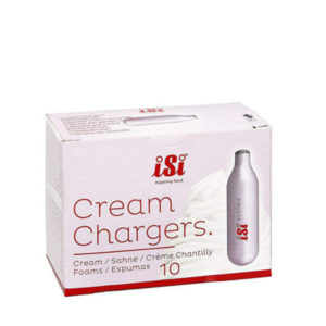 10 piece cream charger bombs in box.