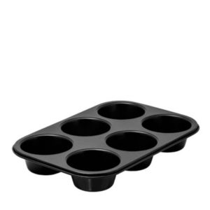 A 6 cup muffin tray.