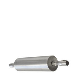 An aluminium rolling pin.