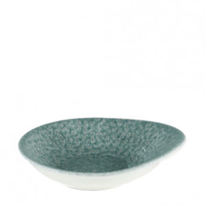 The Raku round dish by Churchill in topaz blue.