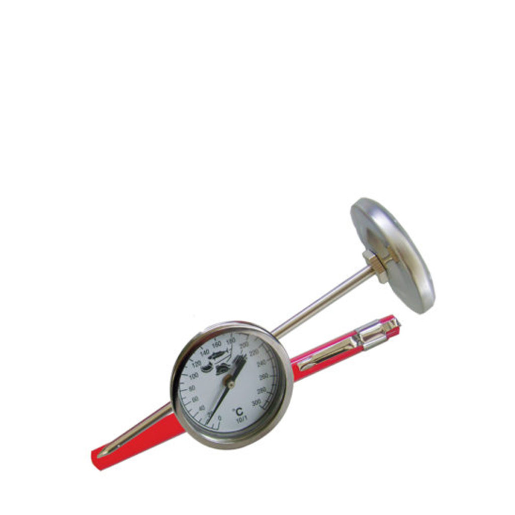 A deep frying thermometer.