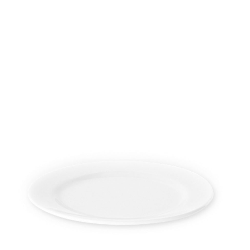 Fortis’ round rimmed side plate 190mm.