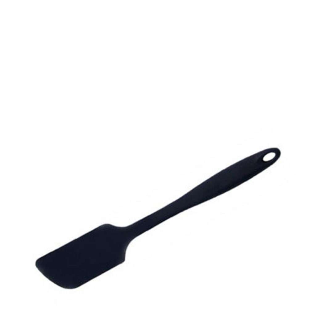A black full silicone spatula.
