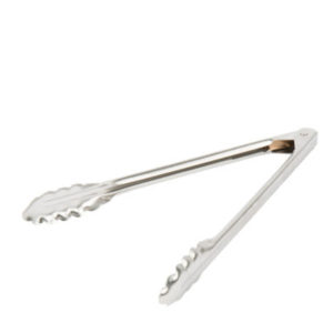 A pair of heavy duty utility tongs.