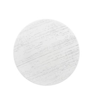 Luzerne Drizzle white round side plate.