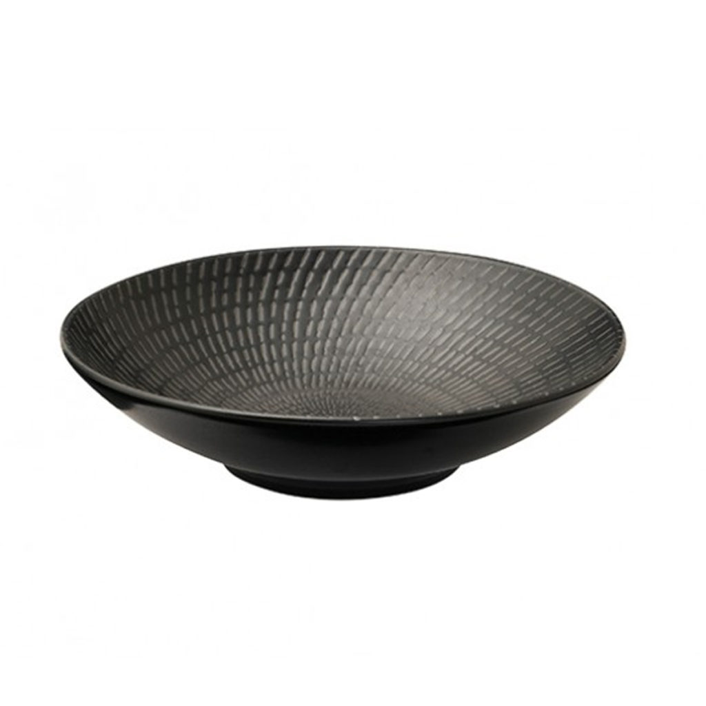 Luzerne’s Urban Black Swirl round bowl 240mm