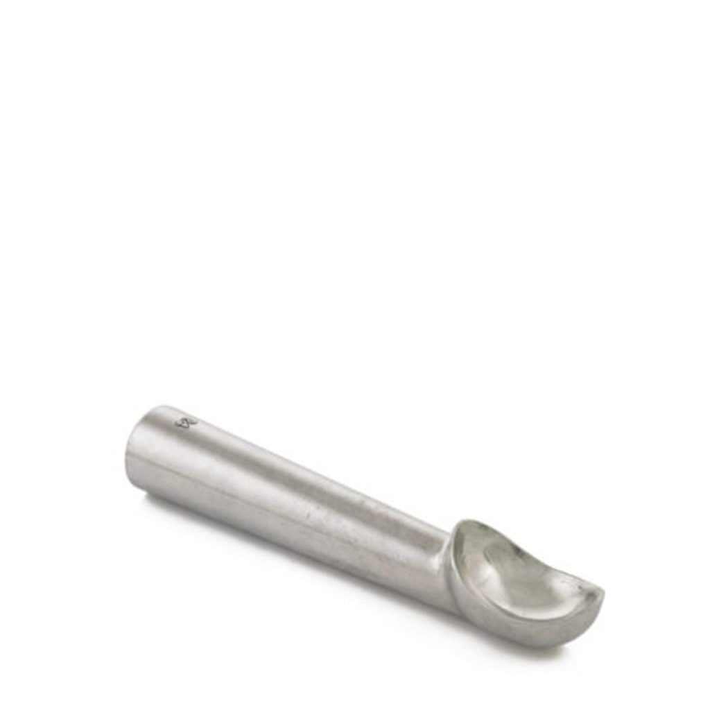 A stainless steel ice cream baller.