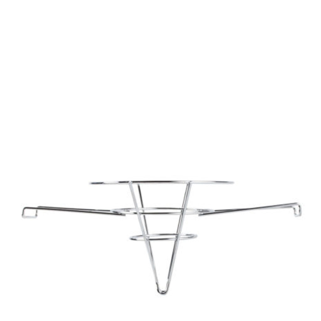 A stainless steel oil filter.