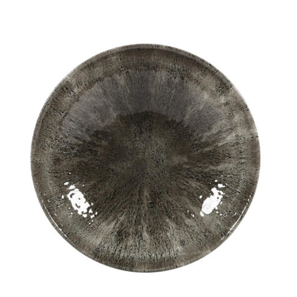 The Stone quartz black coupe plate 260mm by Churchill.