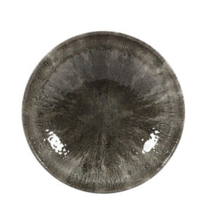 The Stone quartz black coupe plate 260mm by Churchill.