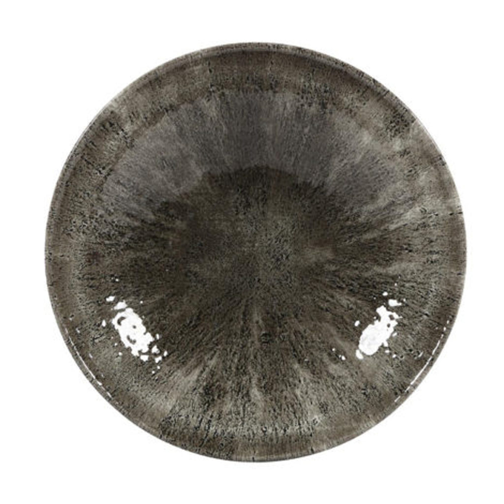 The Stone quartz black coupe plate 288mm by Churchill.