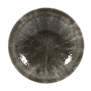 The Stone quartz black coupe plate 288mm by Churchill.