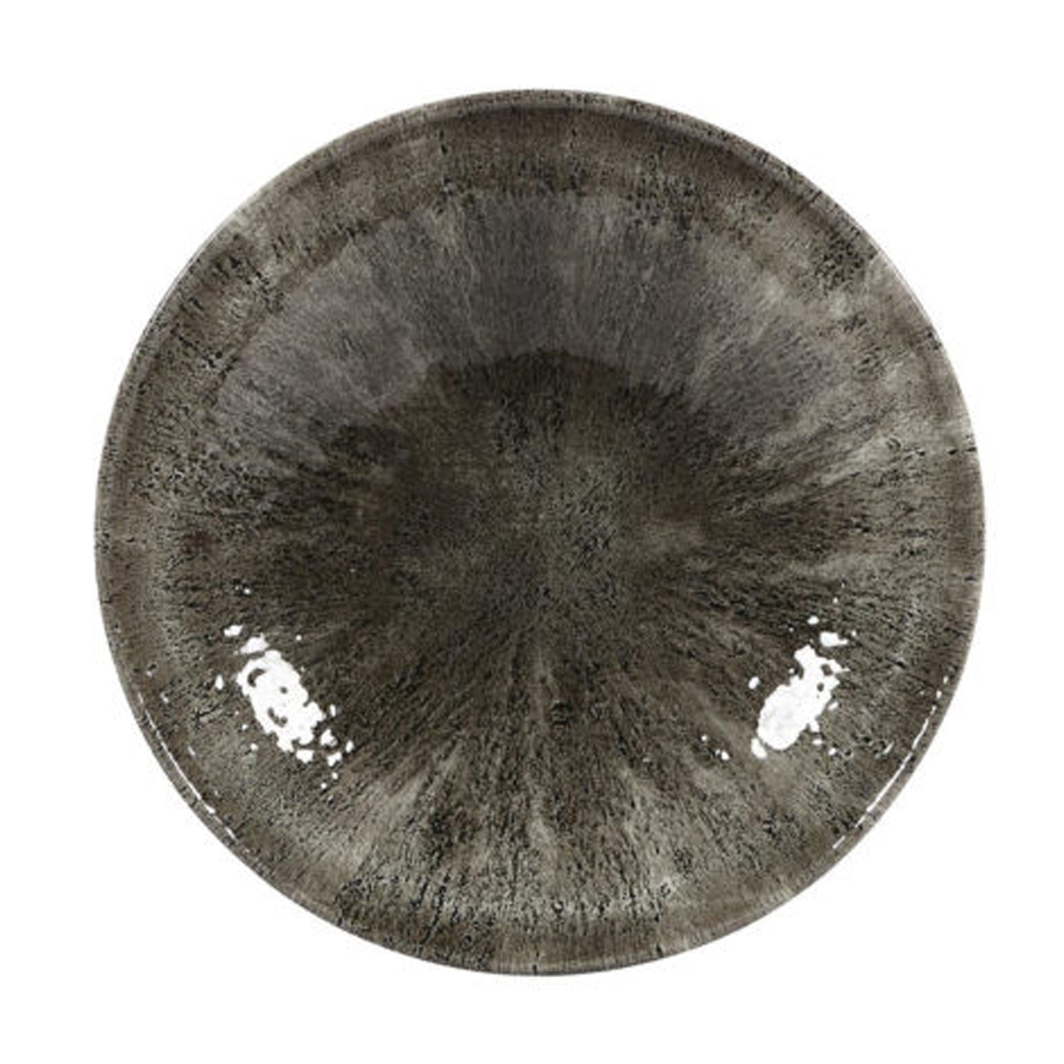The Stone quartz black coupe plate 288mm by Churchill.
