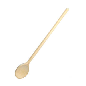 A wooden spoon.