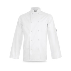 A long sleeve laundry coat.