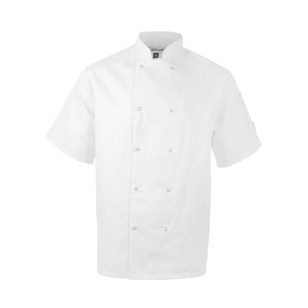 A short sleeve laundry coat.