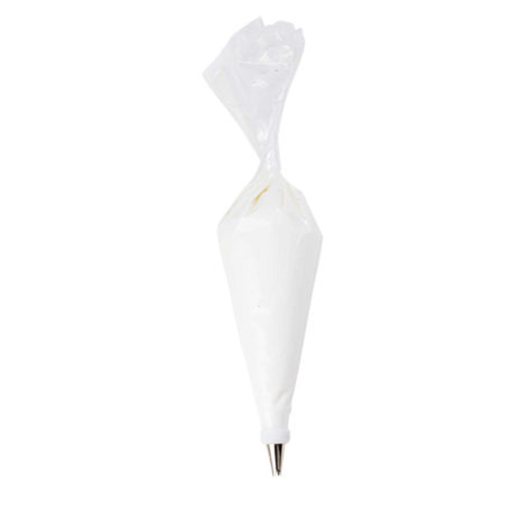 A disposable piping bag.