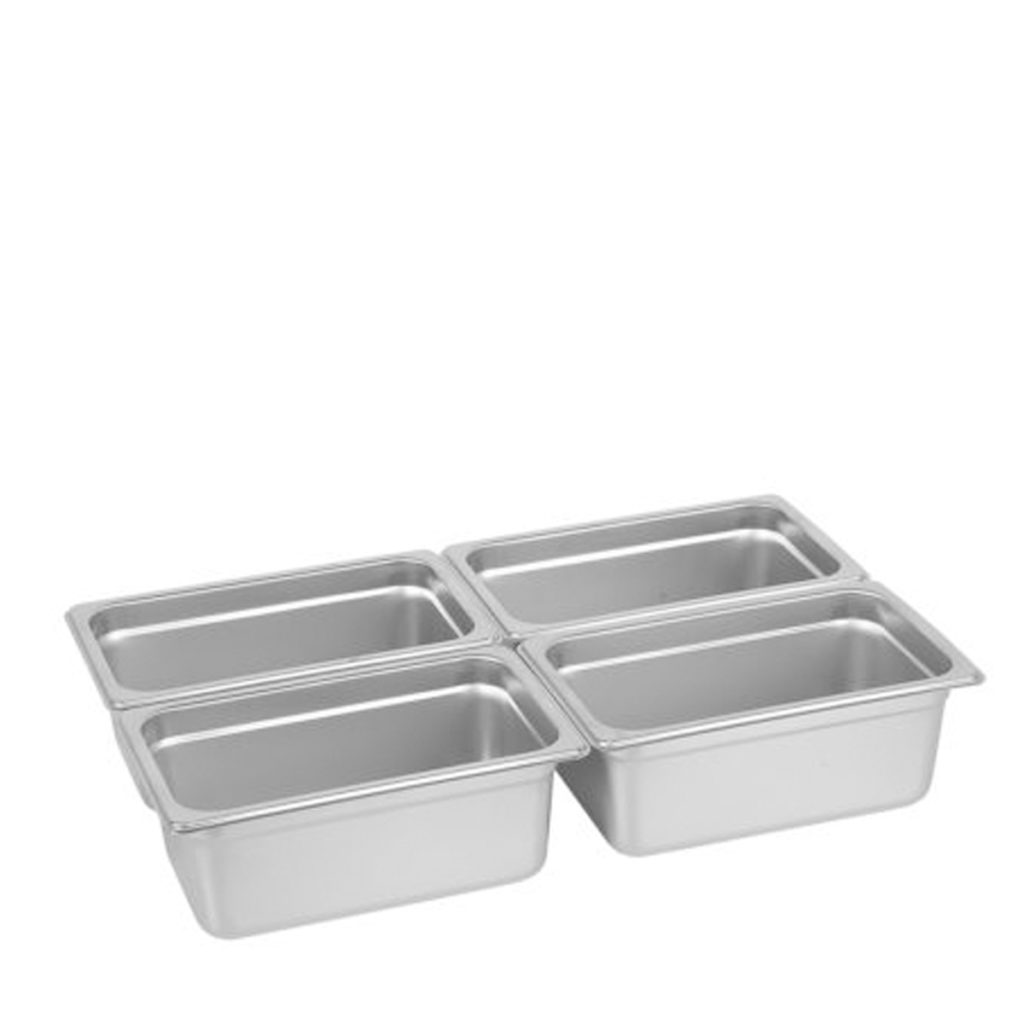 A fourth bain marie insert.