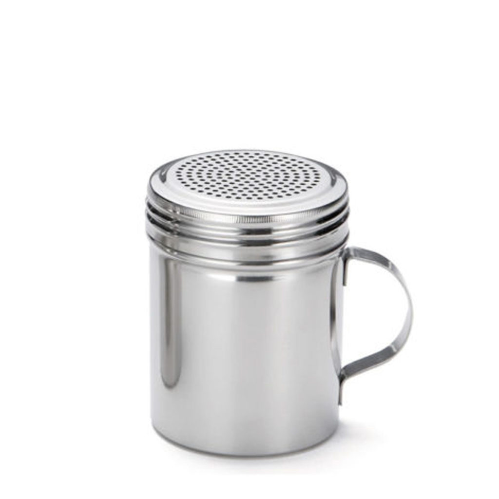 A short salt shaker.