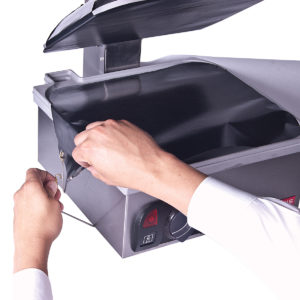 fastening-teflon-toaster-cover-anvil Fastening the teflon toaster cover to a flat plate toaster by Anvil.