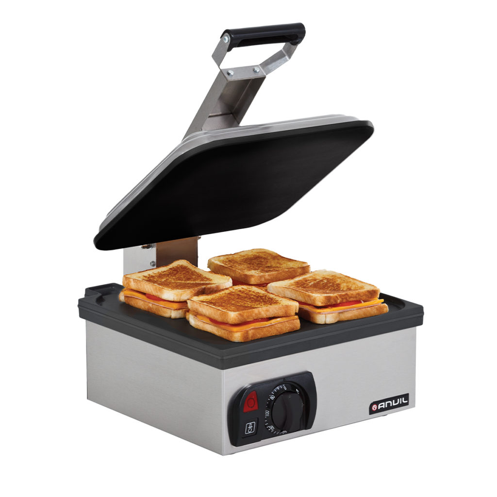 The non stick flat plate toaster by Anvil.