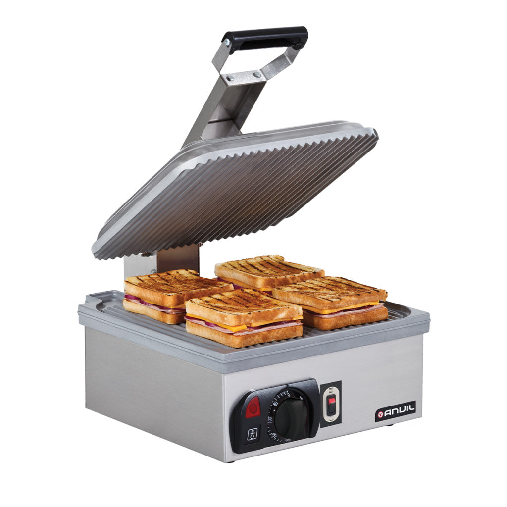 The ribbed panini toaster by Anvil.