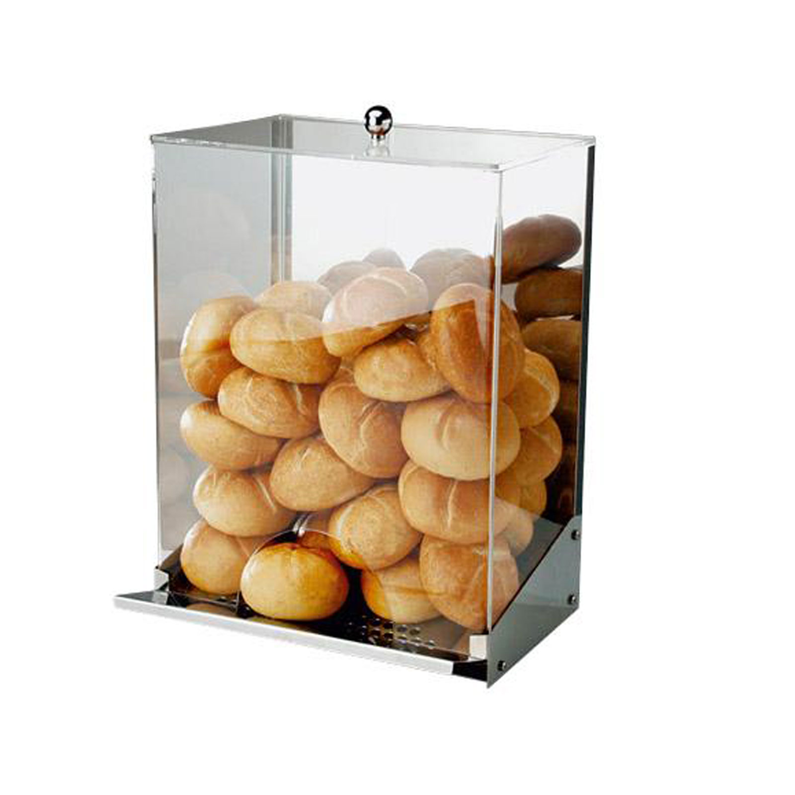 Transparent roll dispenser with crumb tray by APS.