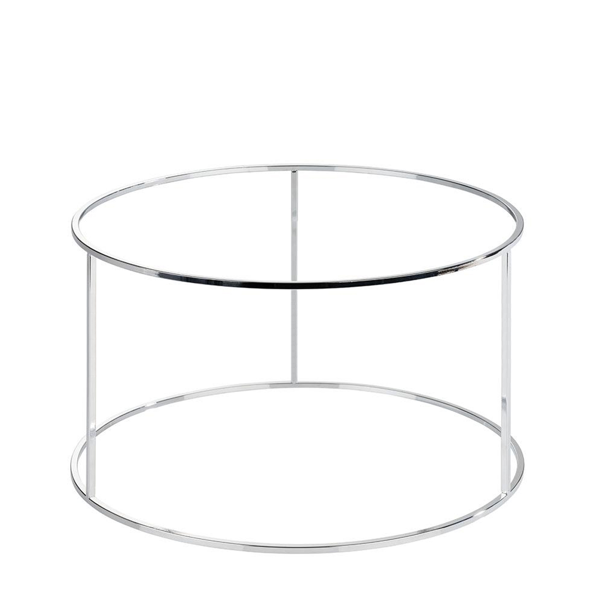Tall chrome buffet stand