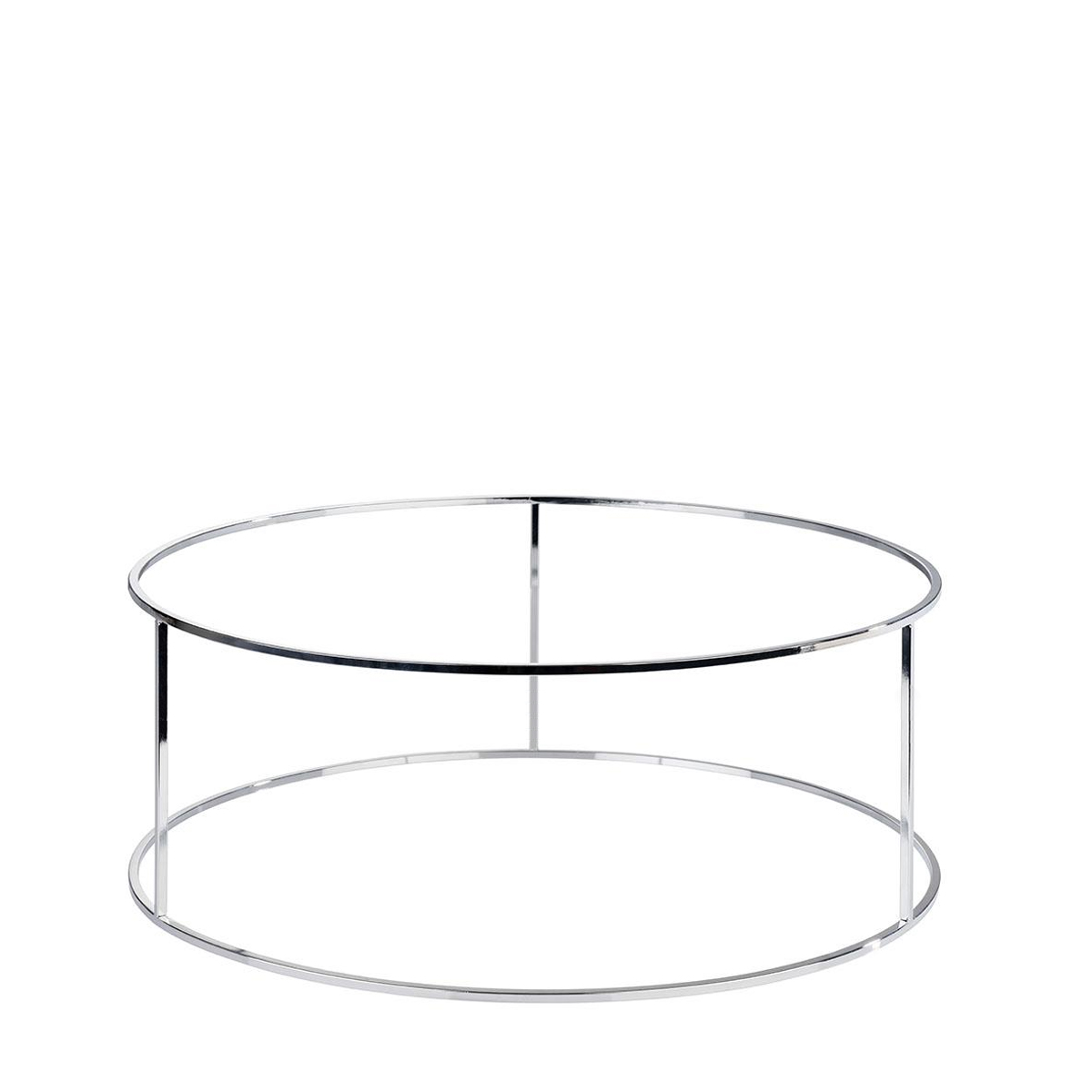 Short chrome buffet stand