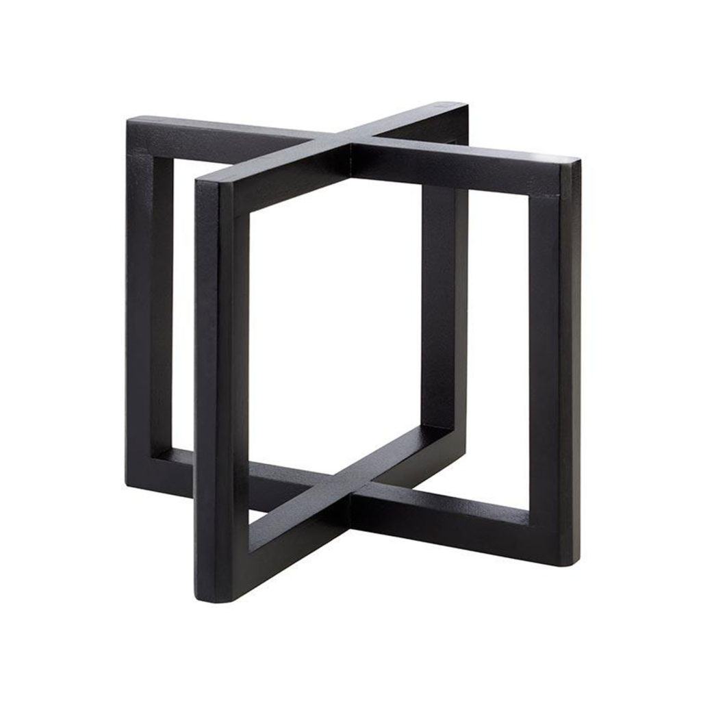 Black wooden buffet stand by APS.