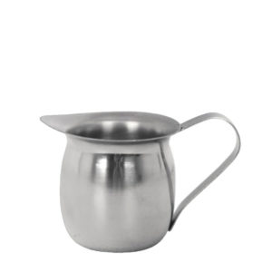 BELLIED MILK JUG STAINLESS STEEL 250ML