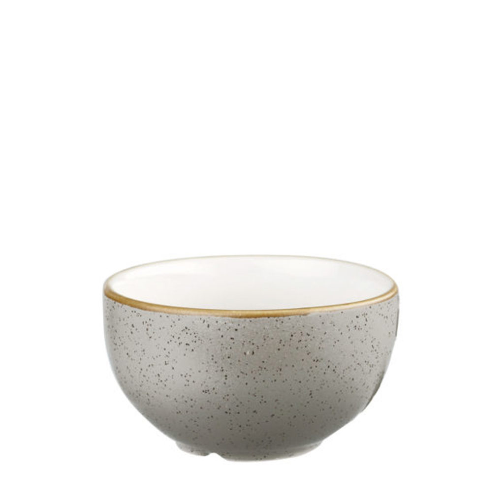 Churchill's Stonecast cast range sugar bowl in peppercorn grey.