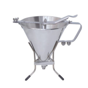 A pro stainless steel decanting funnel by De Buyer.