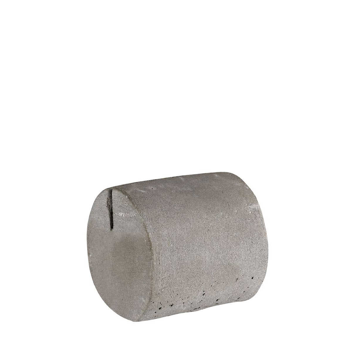 Circular cement menu holder by APS.