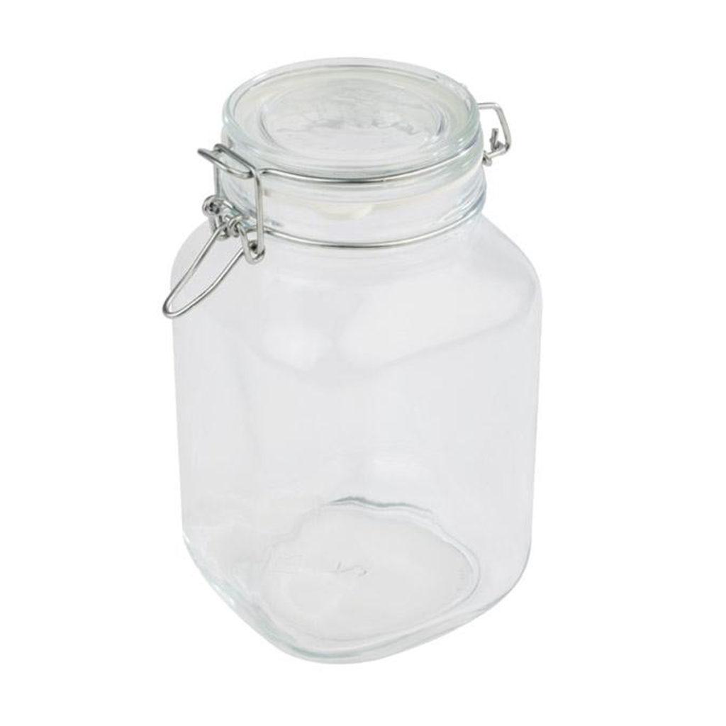 APS' glass jar with airtight lid.