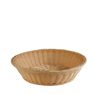 Round woven buffet bread basket by APS.