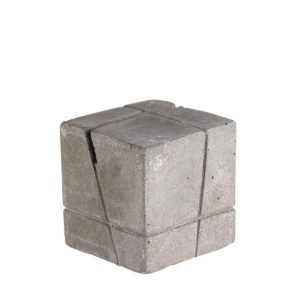 Square cement menu holder by APS.