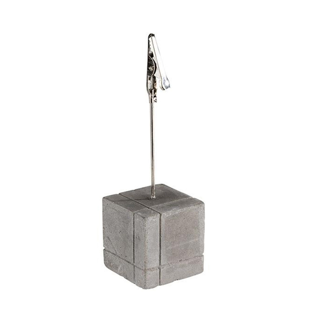 Square cement menu holder stand by APS.
