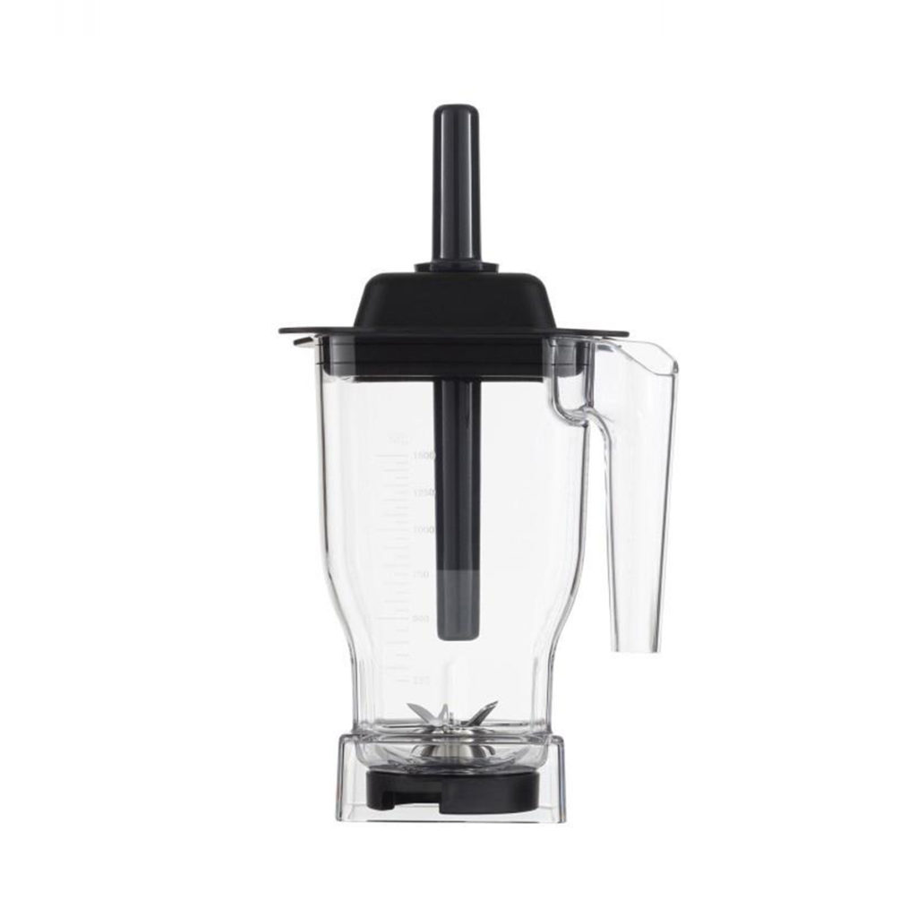 An Omniblend blender spare jug with tamper.