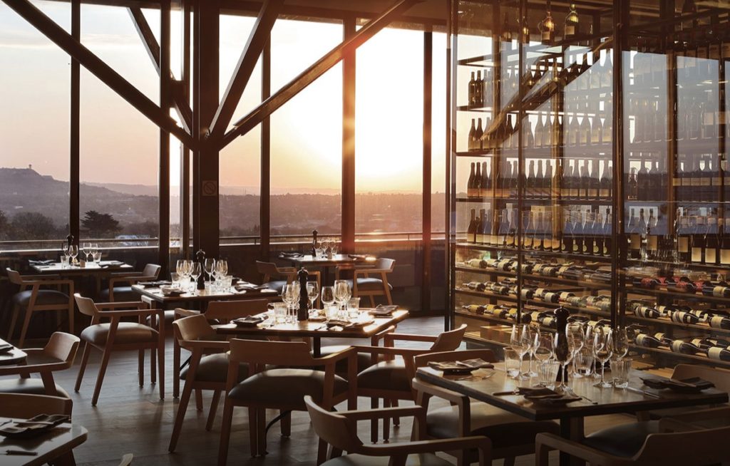 The view at the Marble restaurant.