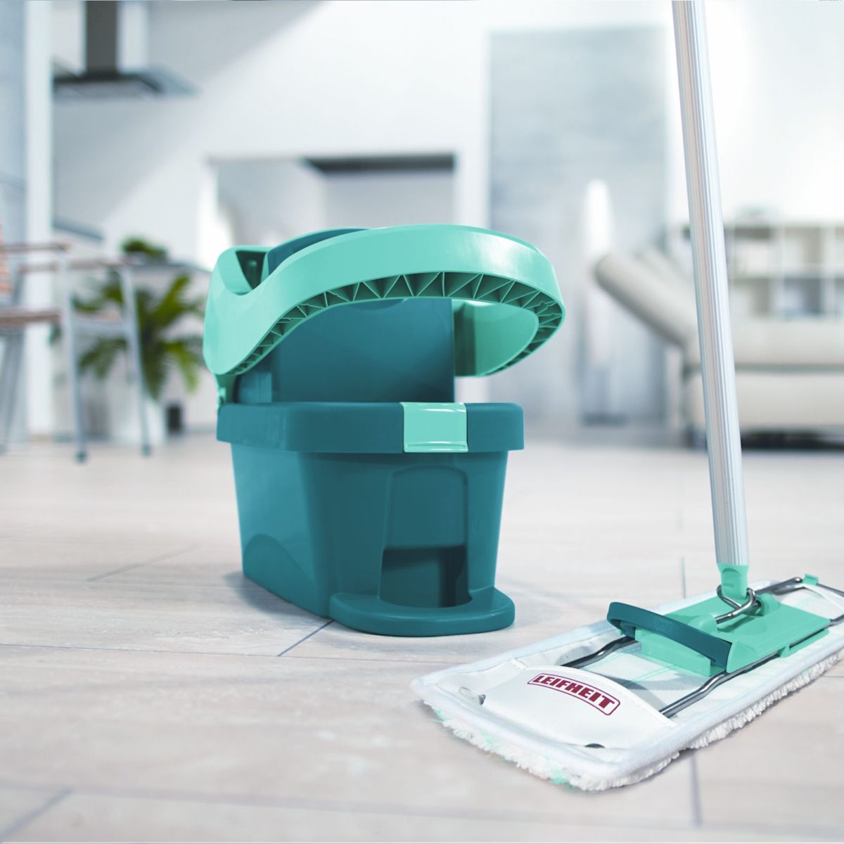 STEEL HANDLE WITH CLICK SYSTEM <br> By Leifheit - Image 2