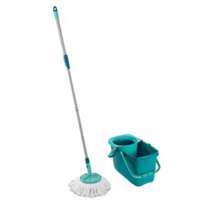 CLEAN TWIST DISC MOP SET WITH HANDLE <br> By Leifheit