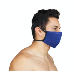 BLUE FABRIC FACE MASK <br> Comfort Fit