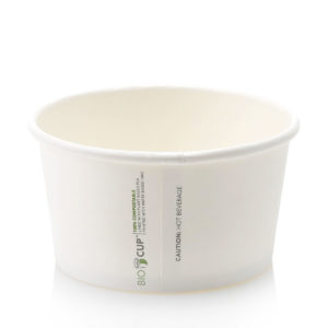 BIO PLA NOODLE/SOUP TUB LINED <br> 350ml