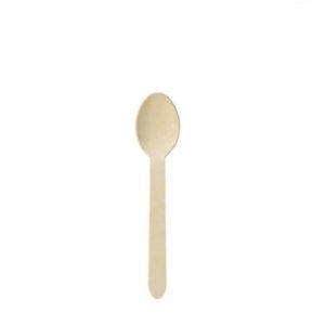 BIO DEGRADABLE WOODEN TEASPOON <br> 140mm