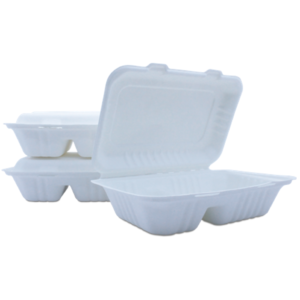 BIO SUGAR CANE BOX <br> Double Compartment 500 Units