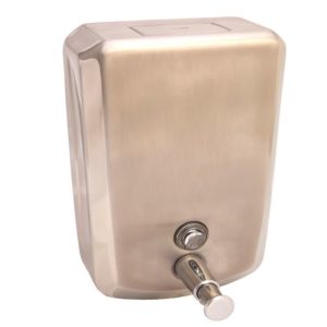 GOLDEN TOUCH MANUAL SOAP DISPENSER DELUXE 1200ML S/STEEL - LOCKABLE