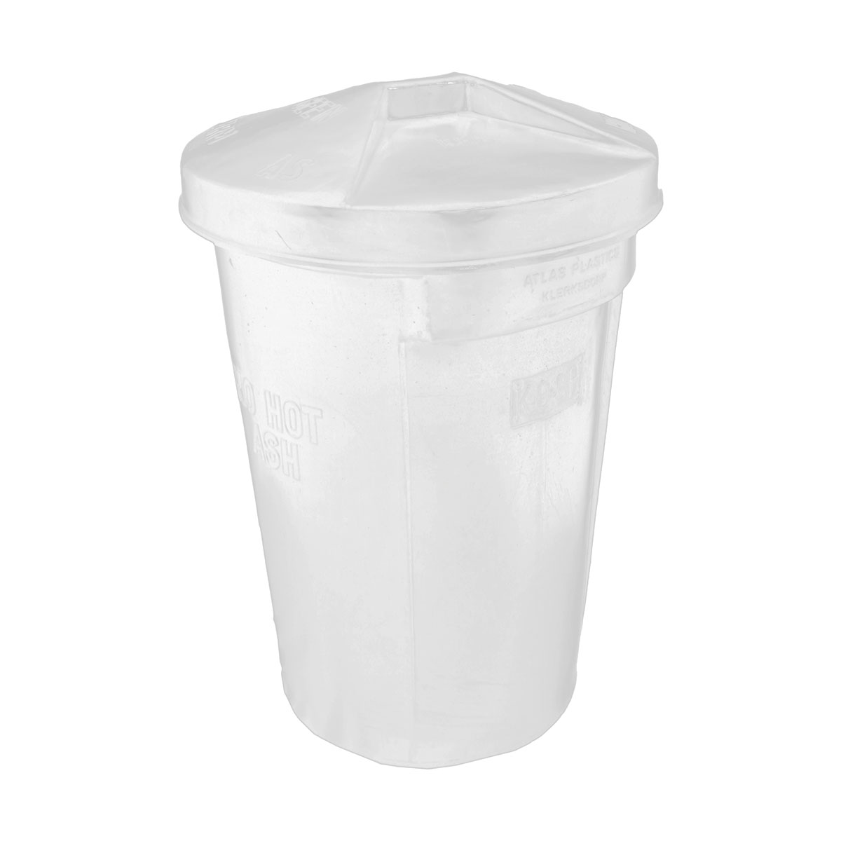 INGREDIENT BIN WHITE WITH LID