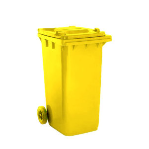 MOBILE REFUSE BIN 130L YELLOW