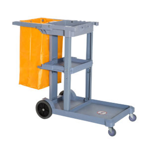 JANITOR TROLLEY 3 TIER PLASTIC